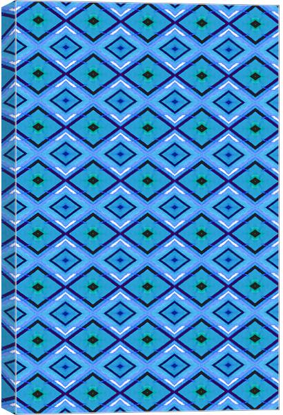 Crayon Love Blue Canvas Print by iphone Heaven