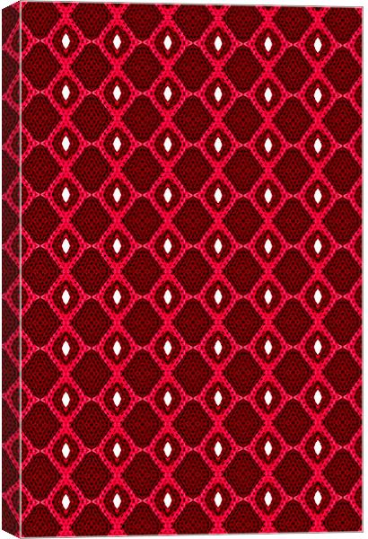 Kaleidoscope Red Canvas Print by iphone Heaven