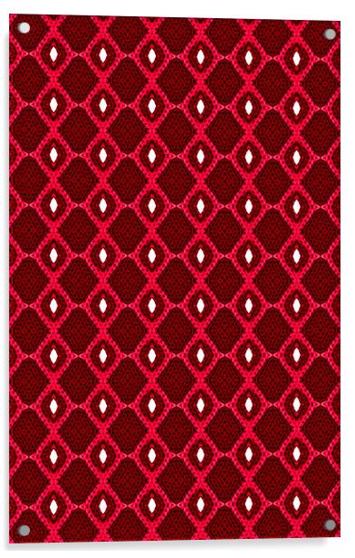 Kaleidoscope Red Acrylic by iphone Heaven