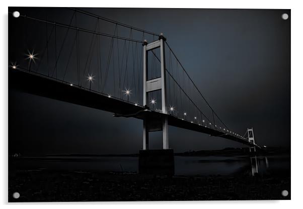Severn Bridge Acrylic by Catherine Joll