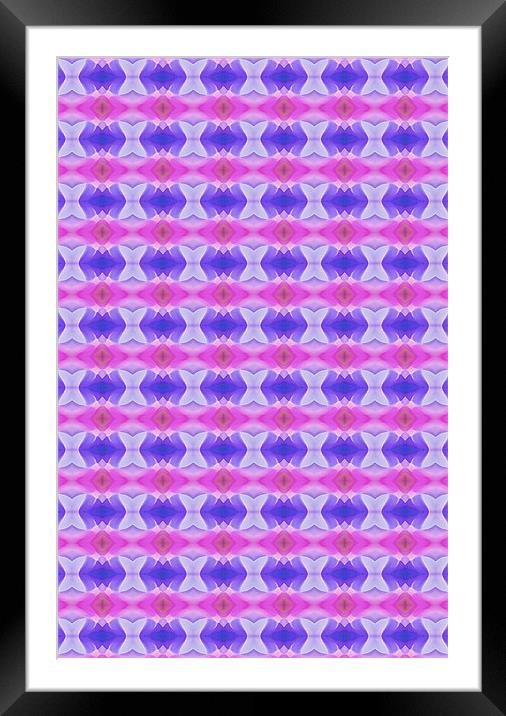 Kaleidoscope Pink Framed Mounted Print by iphone Heaven