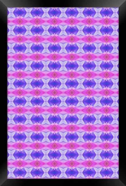 Kaleidoscope Pink Framed Print by iphone Heaven