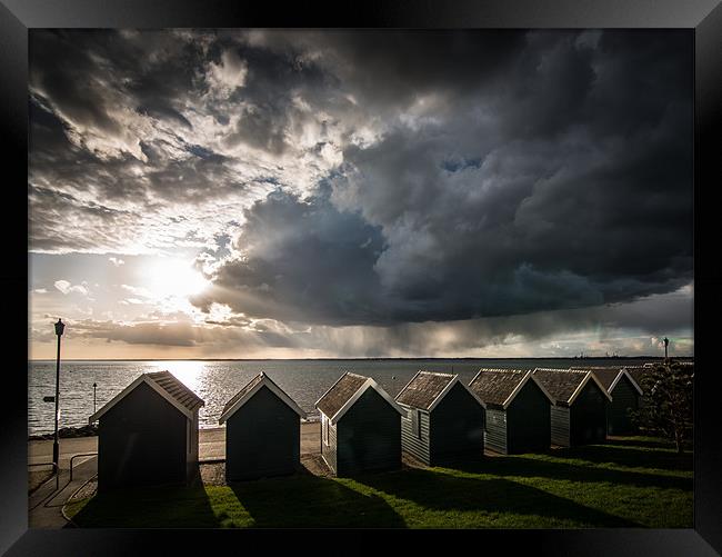 Watching the Approaching Storm Framed Print by Ian Johnston  LRPS