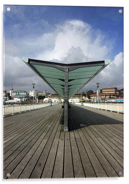 Bournemouth Pier Acrylic by Tony Bates