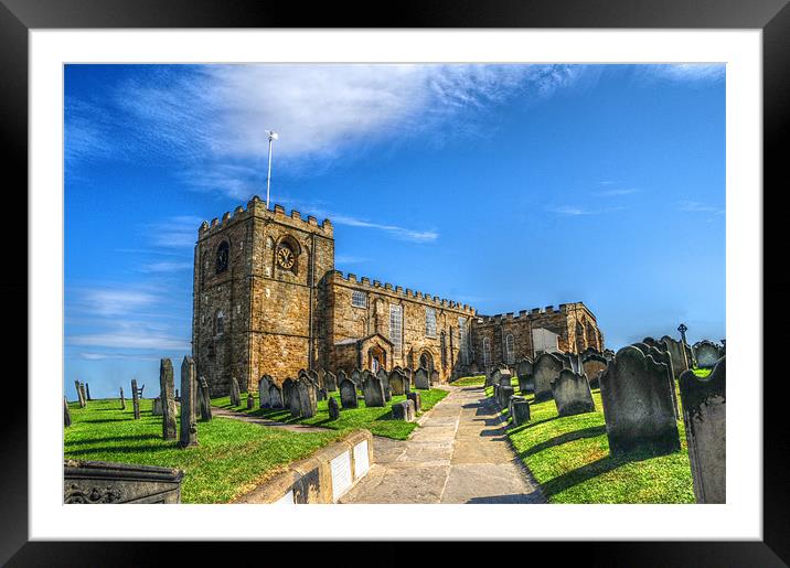 St. Marys Church Whitby. Framed Mounted Print by stephen walton
