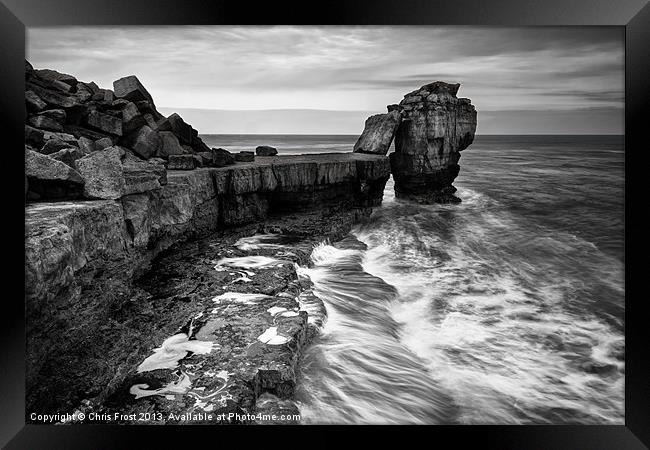 Pulpit Rock Swell Framed Print by Chris Frost