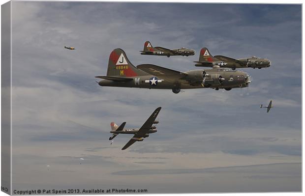 B17 - Down Canvas Print by Pat Speirs