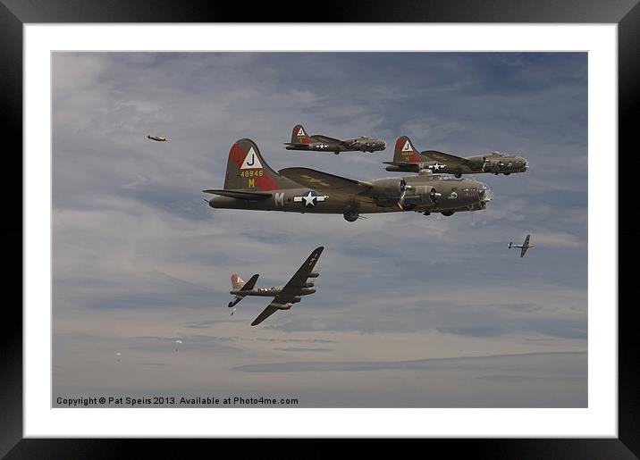 B17 - Down Framed Mounted Print by Pat Speirs