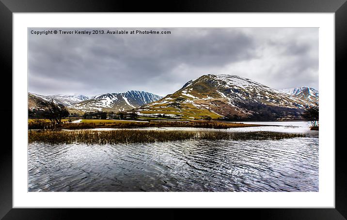 Brothers Water Lake District Framed Mounted Print by Trevor Kersley RIP