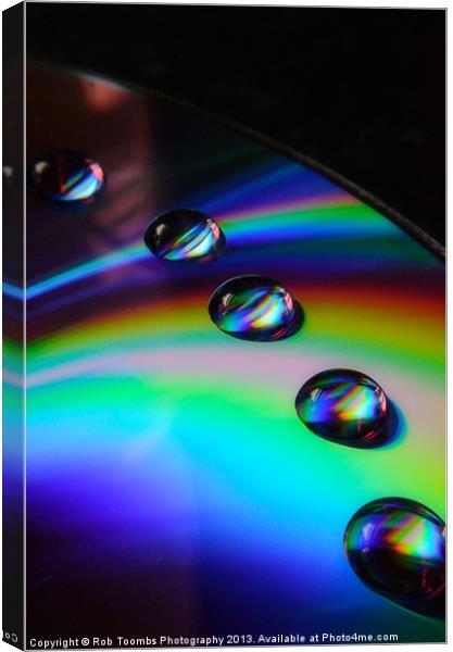 BUBBLE RAINBOWS Canvas Print by Rob Toombs