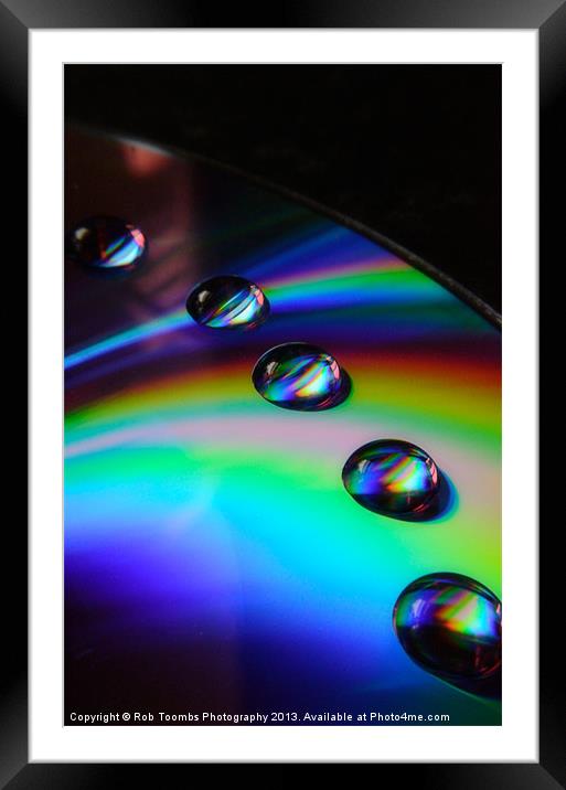 BUBBLE RAINBOWS Framed Mounted Print by Rob Toombs