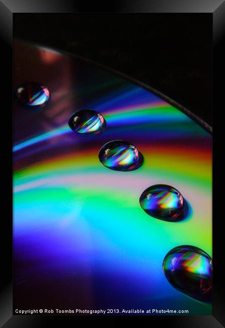 BUBBLE RAINBOWS Framed Print by Rob Toombs