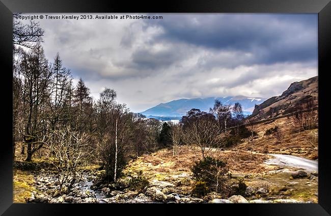 Lake District View Framed Print by Trevor Kersley RIP