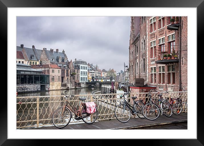 Ghent River Framed Mounted Print by Stephen Mole