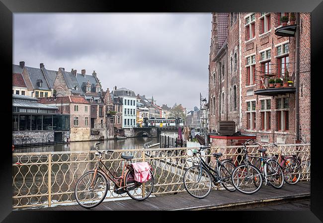 Ghent River Framed Print by Stephen Mole