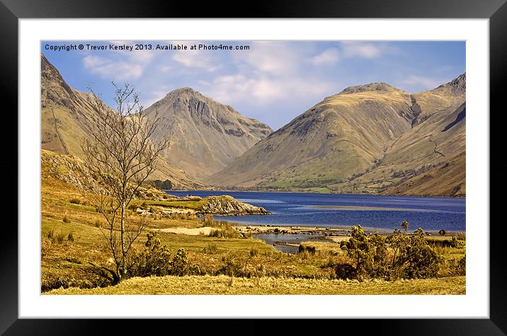 WastWater Lake District Framed Mounted Print by Trevor Kersley RIP