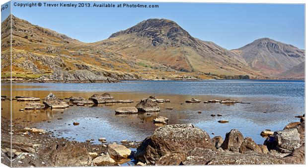 The Bleakness of WastWater Canvas Print by Trevor Kersley RIP