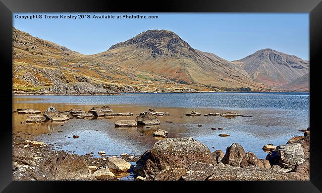 The Bleakness of WastWater Framed Print by Trevor Kersley RIP