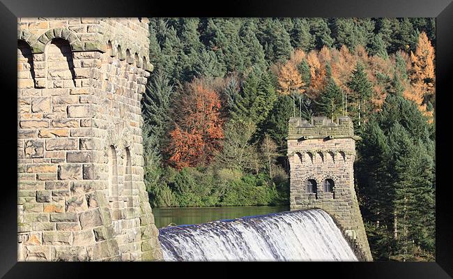 Derwent Dam Overflow Framed Print by Darren Watkinson