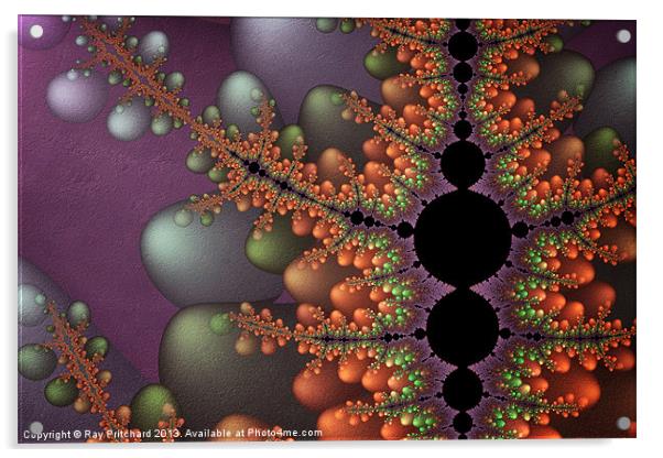 Textured  Bubble Fractal Acrylic by Ray Pritchard