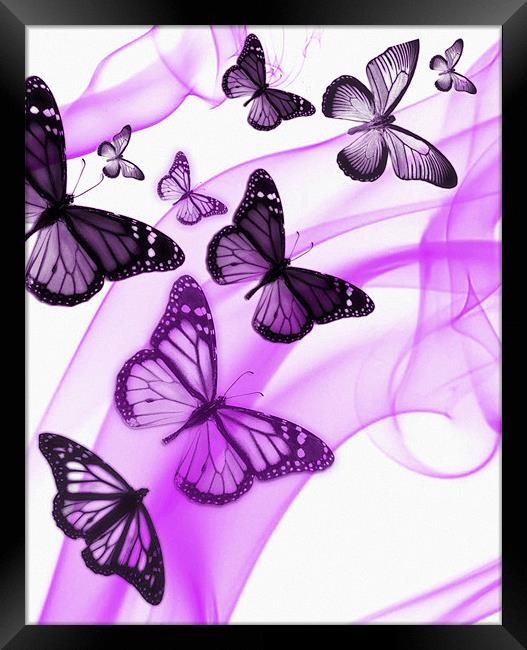 purple phone case Framed Print by Emma Ward