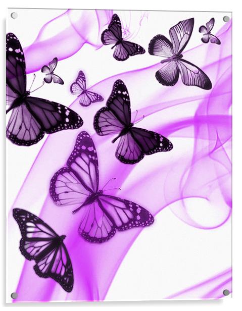 purple phone case Acrylic by Emma Ward