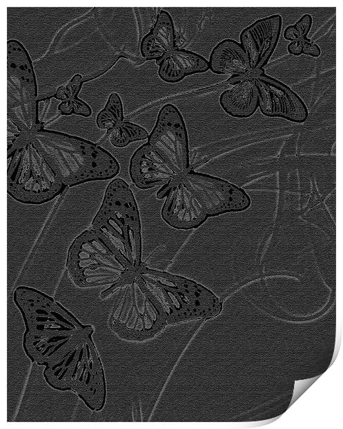grey phone case Print by Emma Ward