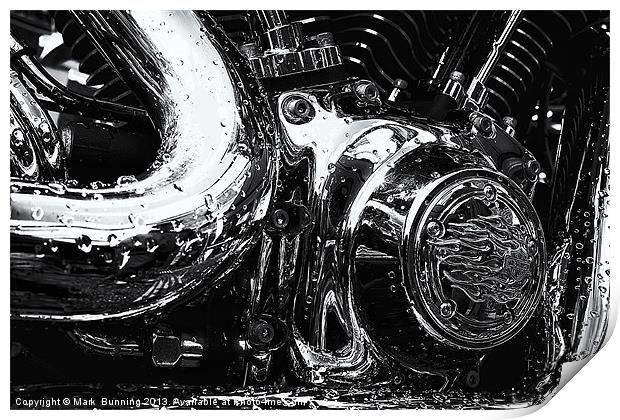 Water and chrome Print by Mark Bunning