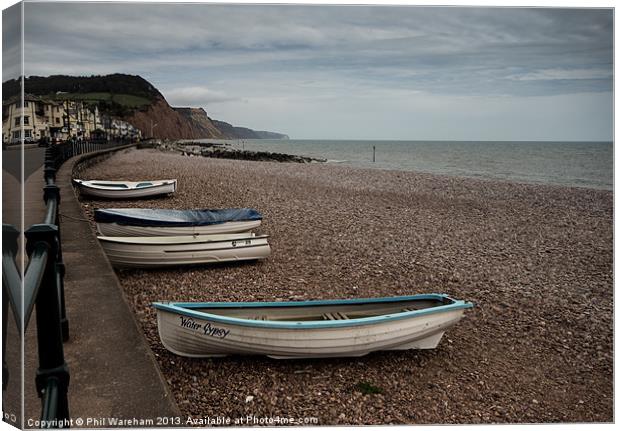 Sidmouth Seafront Canvas Print by Phil Wareham
