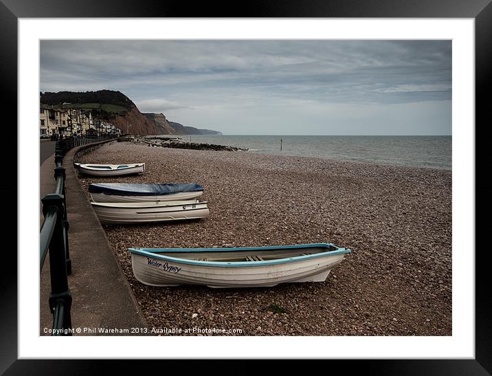 Sidmouth Seafront Framed Mounted Print by Phil Wareham