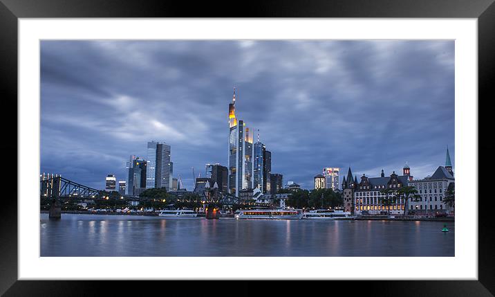 Frankfurt/Main Framed Mounted Print by Michal Bakala