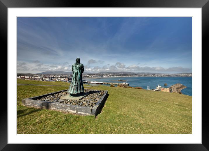 Watching Over Douglas Harbour Framed Mounted Print by raymond mcbride
