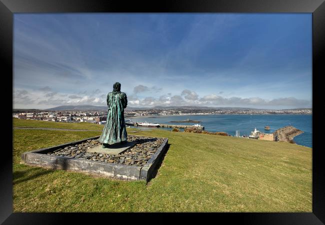 Watching Over Douglas Harbour Framed Print by raymond mcbride