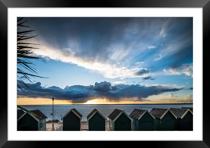 Stormy Sunset at Sea Framed Mounted Print by Ian Johnston  LRPS