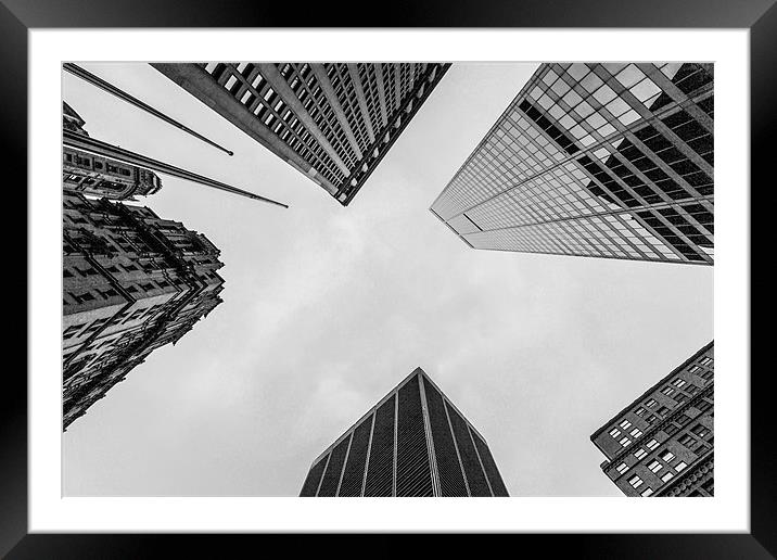 Looking up Framed Mounted Print by Sam Burton