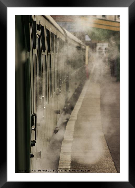 Steam Framed Mounted Print by Neal P
