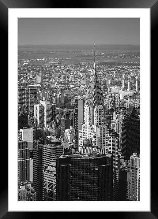 Chrysler Building Framed Mounted Print by Sam Burton