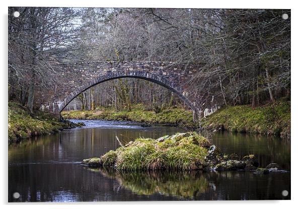 Bridging the Deveron Acrylic by Douglas McMann