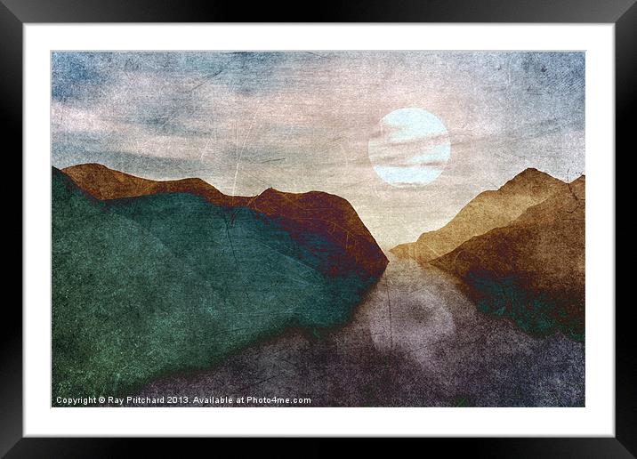 Textured Landscapes Framed Mounted Print by Ray Pritchard