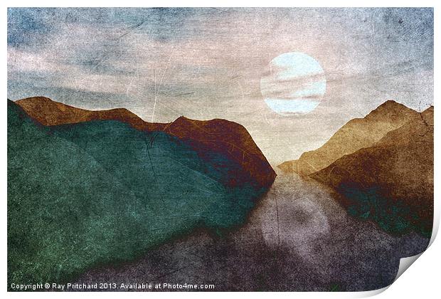 Textured Landscapes Print by Ray Pritchard