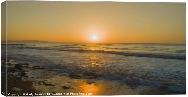 Morning sunrise Canvas Print by Andy dean