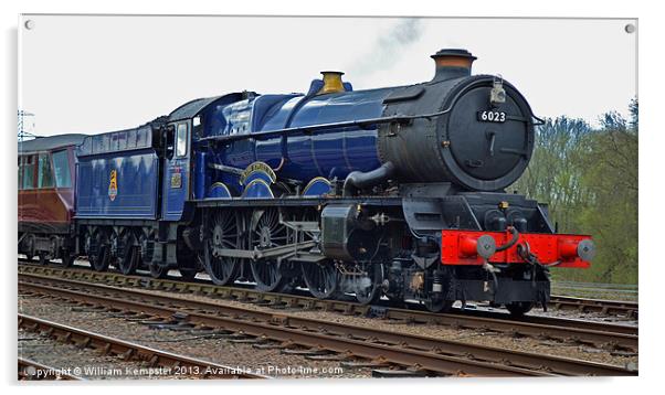 GWR King Class No 6023 King Edward II Acrylic by William Kempster