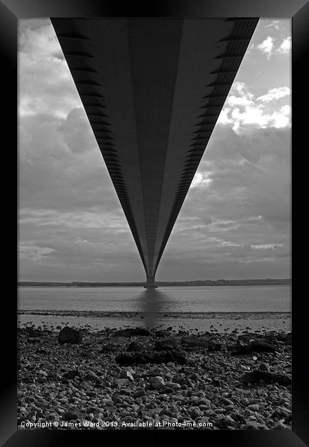 Under the Humber Framed Print by James Ward