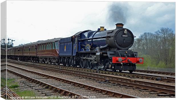 GWR King Class No 6023 King Edward II Canvas Print by William Kempster