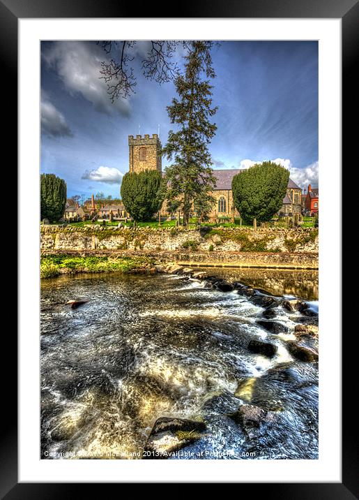 Dromore Cathedral on the Lagan Framed Mounted Print by David McFarland