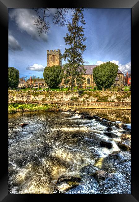Dromore Cathedral on the Lagan Framed Print by David McFarland