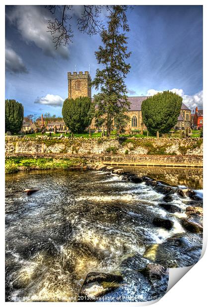 Dromore Cathedral on the Lagan Print by David McFarland