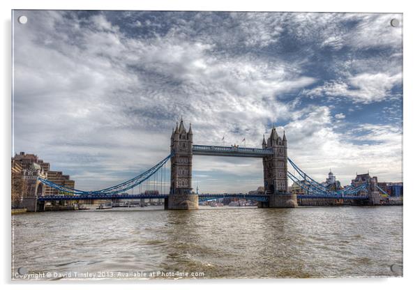 Tower Bridge Acrylic by David Tinsley