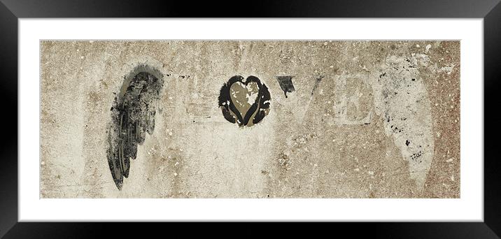 Love never dies, just fades Framed Mounted Print by Paul May