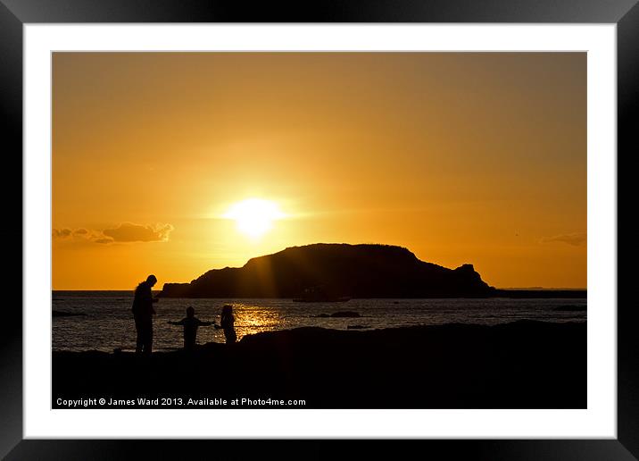 Sunset in Brittany 3 Framed Mounted Print by James Ward